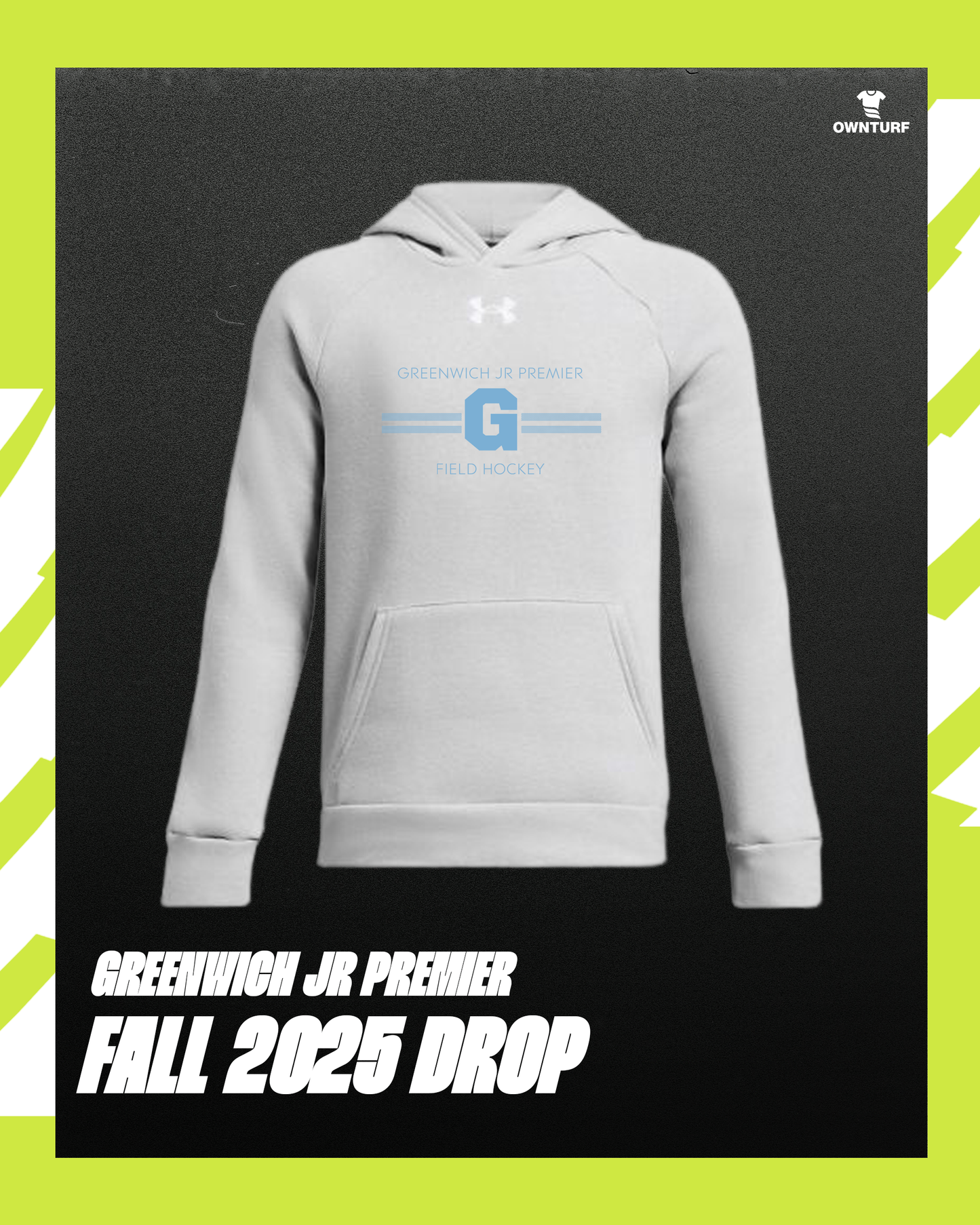 UA Fleece Hoodie Greenwich Grey
